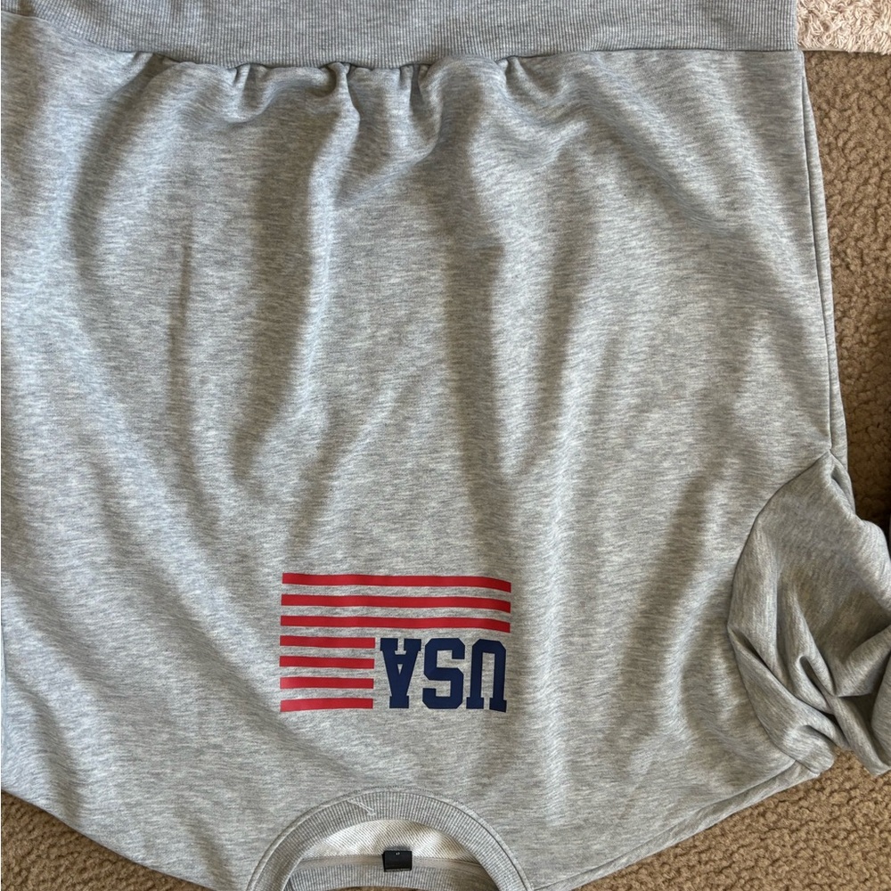 Gray USA Graphic Sweatshirt